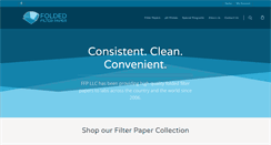 Desktop Screenshot of foldedfilterpaper.com